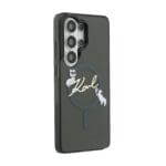Karl Lagerfeld IML Choupette Karl Script Logo Magnetic Black Samsung Galaxy S26 Ultra Tok