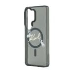 Karl Lagerfeld IML Choupette Karl Script Logo Magnetic Black Samsung Galaxy S26 Ultra Tok