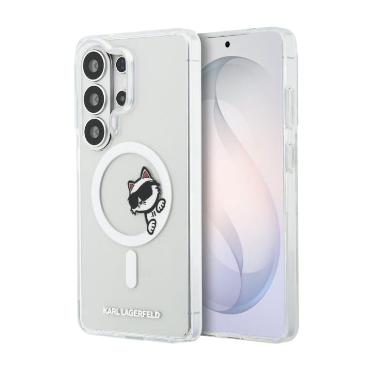 Karl Lagerfeld IML Choupette Peekaboo Logo Magnetic Transparent Samsung Galaxy S26 Ultra Tok