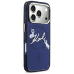 Karl Lagerfeld IML Choupettes Karl Script Logo MagSafe Blue iPhone 17 Pro Max Tok