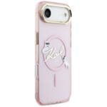 Karl Lagerfeld IML Choupettes Karl Script Logo MagSafe Pink iPhone 17 Air Tok