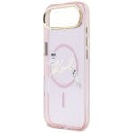 Karl Lagerfeld IML Choupettes Karl Script Logo MagSafe Pink iPhone 17 Air Tok