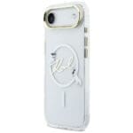 Karl Lagerfeld IML Choupettes Karl Script Logo MagSafe Transparent iPhone 17 Air Tok