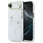 Karl Lagerfeld IML Choupettes Karl Script Logo MagSafe Transparent iPhone 17 Air Tok