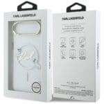 Karl Lagerfeld IML Choupettes Karl Script Logo MagSafe Transparent iPhone 17 Air Tok