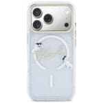 Karl Lagerfeld IML Choupettes Karl Script Logo MagSafe Transparent iPhone 17 Pro Max Tok