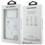 Karl Lagerfeld IML Choupettes Karl Script Logo MagSafe Transparent iPhone 17 Pro Max Tok