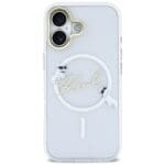 Karl Lagerfeld IML Choupettes Karl Script Logo MagSafe Transparent iPhone 17 Tok
