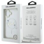 Karl Lagerfeld IML Choupettes Karl Script Logo MagSafe Transparent iPhone 17 Tok