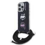 Karl Lagerfeld IML Crossbody K&CH Heads Black iPhone 16 Pro Tok