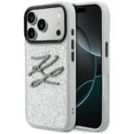 Karl Lagerfeld IML Glitter KL Diamond Logo Silver iPhone 17 Pro Tok