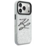Karl Lagerfeld IML Glitter KL Diamond Logo Silver iPhone 17 Pro Tok