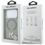 Karl Lagerfeld IML K Head Logo MagSafe Black iPhone 17 Pro Tok