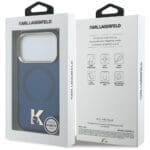 Karl Lagerfeld IML K Head Logo MagSafe Blue iPhone 17 Pro Max Tok