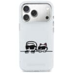 Karl Lagerfeld IML Karl & Choupette Peekaboo Logo MagSafe White iPhone 17 Pro Max Tok