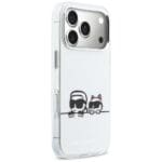 Karl Lagerfeld IML Karl & Choupette Peekaboo Logo MagSafe White iPhone 17 Pro Tok