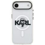 Karl Lagerfeld IML Karl Sketch Logo MagSafe Clear iPhone 17 Air Tok