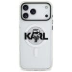 Karl Lagerfeld IML Karl Sketch Logo MagSafe Clear iPhone 17 Pro Max Tok