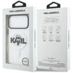 Karl Lagerfeld IML Karl Sketch Logo MagSafe Clear iPhone 17 Pro Max Tok