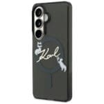 Karl Lagerfeld IML KC Script MagSafe Plus Black Samsung Galaxy S26 Tok