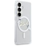 Karl Lagerfeld IML KC Script MagSafe Plus Transparent Samsung Galaxy S26 Tok