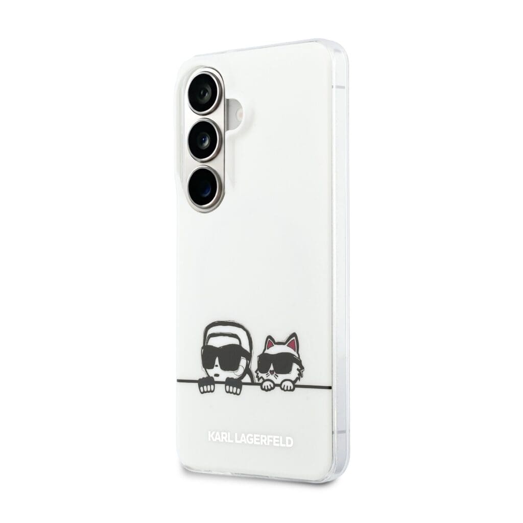 Karl Lagerfeld IML K&CH Peekaboo Logo Magnetic White Samsung Galaxy S26 Plus Tok