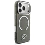 Karl Lagerfeld IML KL Script Logo MagSafe Black iPhone 17 Pro Max Tok