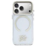 Karl Lagerfeld IML KL Script Logo MagSafe Transparent iPhone 17 Pro Tok