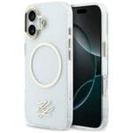 Karl Lagerfeld IML KL Script Logo MagSafe Transparent iPhone 17 Tok