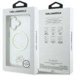 Karl Lagerfeld IML KL Script Logo MagSafe Transparent iPhone 17 Tok