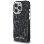 Karl Lagerfeld IML Leopard Pattern MagSafe Black iPhone 16 Pro Tok