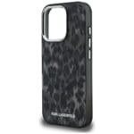 Karl Lagerfeld IML Leopard Pattern MagSafe Black iPhone 16 Pro Tok