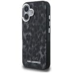 Karl Lagerfeld IML Leopard Pattern MagSafe Black iPhone 16 Tok