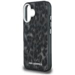 Karl Lagerfeld IML Leopard Pattern MagSafe Black iPhone 16 Tok
