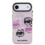 Karl Lagerfeld IML Multi K&CH Heads Pink iPhone 17 Air Tok