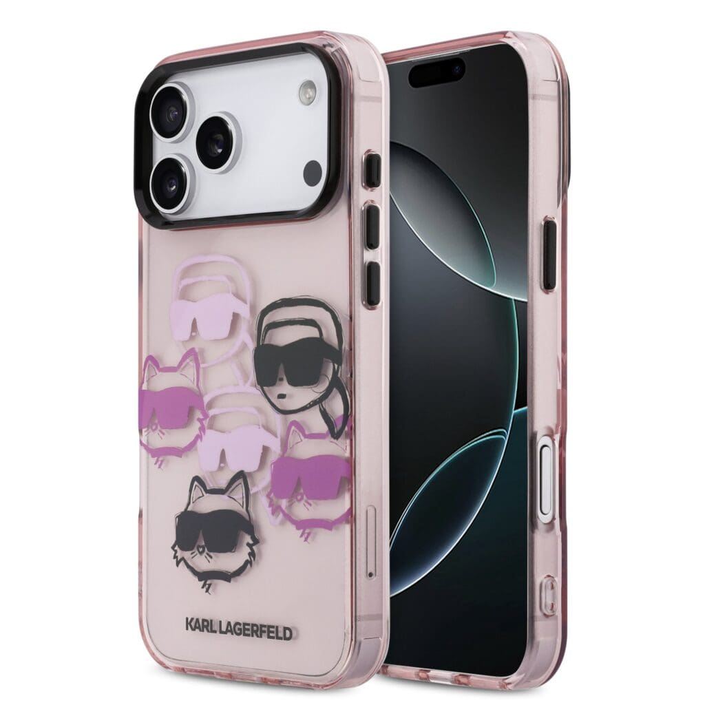Karl Lagerfeld IML Multi K&CH Heads Pink iPhone 17 Pro Max Tok