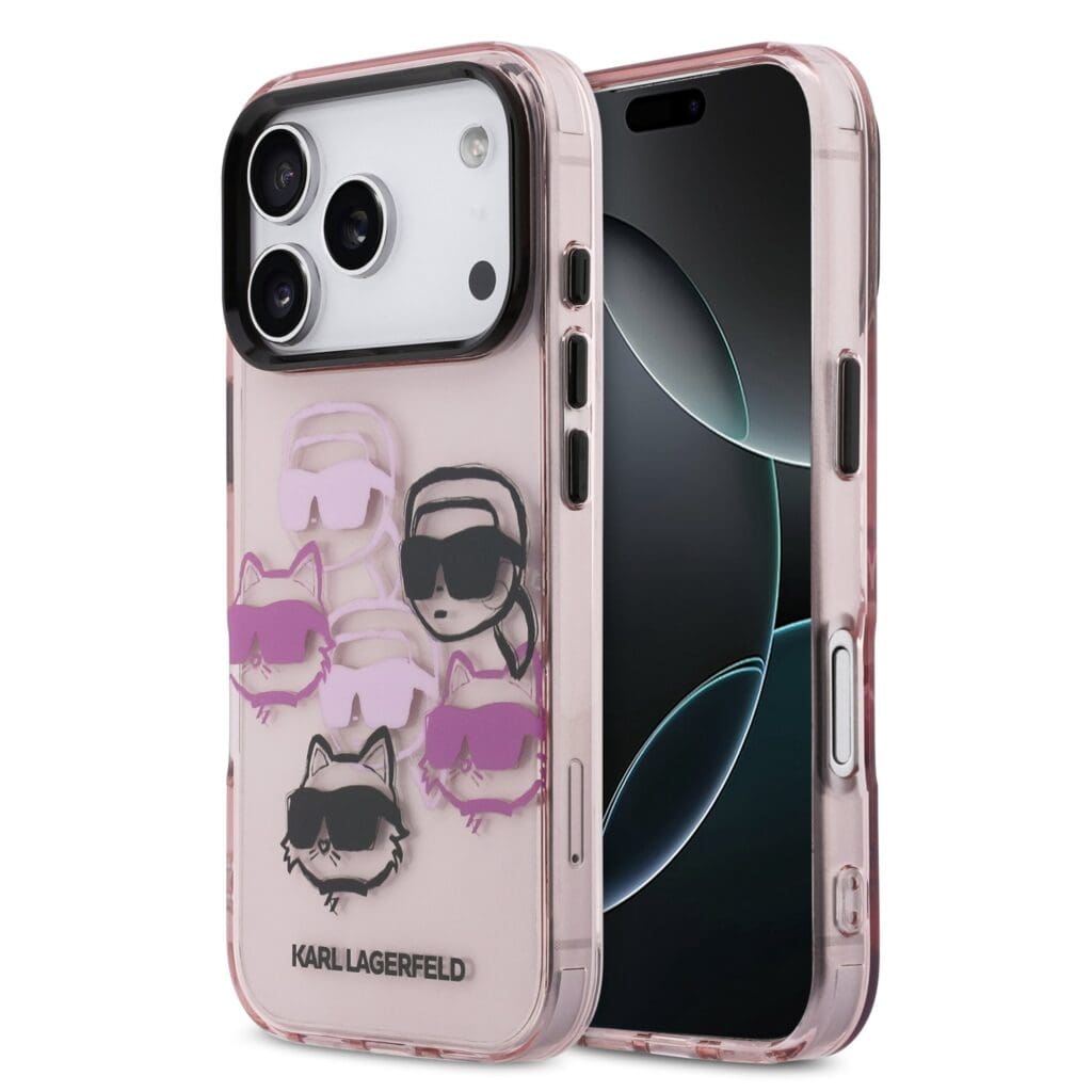 Karl Lagerfeld IML Multi K&CH Heads Pink iPhone 17 Pro Tok