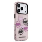 Karl Lagerfeld IML Multi K&CH Heads Pink iPhone 17 Pro Tok