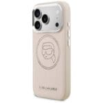 Karl Lagerfeld K Head Point Logo MagSafe Pink iPhone 17 Pro Max Tok