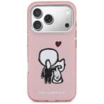 Karl Lagerfeld Karl & Choupette Back MagSafe Pink iPhone 17 Pro Tok