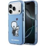 Karl Lagerfeld Karl & Choupette Back MagSafe Sky Blue iPhone 17 Pro Tok