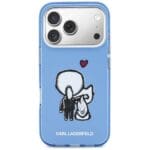 Karl Lagerfeld Karl & Choupette Back MagSafe Sky Blue iPhone 17 Pro Tok