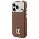 Karl Lagerfeld Karl Head Logo MagSafe Brown iPhone 17 Pro Tok