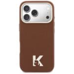 Karl Lagerfeld Karl Head Logo MagSafe Brown iPhone 17 Pro Tok