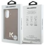 Karl Lagerfeld Karl Head Logo MagSafe Brown iPhone 17 Tok