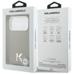Karl Lagerfeld Karl Head Logo MagSafe Grey iPhone 17 Pro Tok