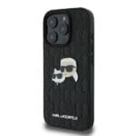 Karl Lagerfeld KLHCP16XPGKLKCPK Black Hardcase Monogram Karl&Chaoupette iPhone 16 Pro Max Tok