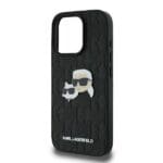 Karl Lagerfeld KLHCP16XPGKLKCPK Black Hardcase Monogram Karl&Chaoupette iPhone 16 Pro Max Tok