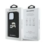 Karl Lagerfeld KLHCP16XPGKLKCPK Black Hardcase Monogram Karl&Chaoupette iPhone 16 Pro Max Tok