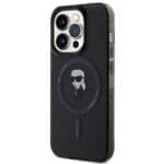 Karl Lagerfeld KLHMP14LHFCKNOK Black Hardcase IML Ikonik MagSafe iPhone 14 Pro Tok